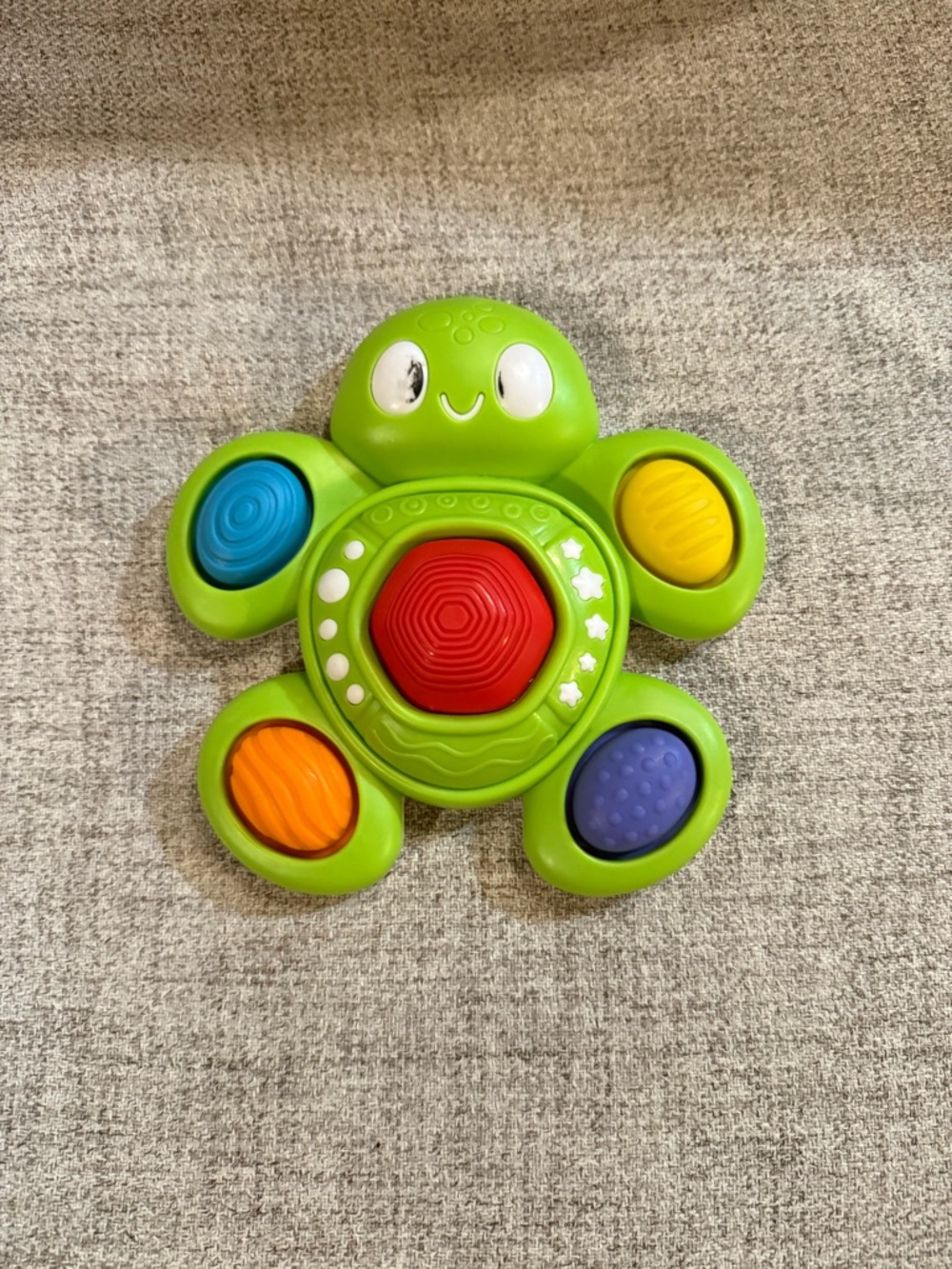 Bright Green Octopus Pop & Spin Sensory Toy